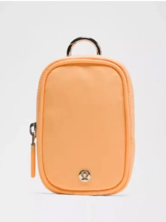 Lululemon Clippable Nano Pouch New With Tags, Sold Out Rock Melon - Picture 1 of 4